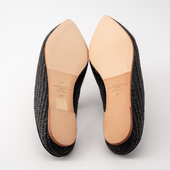 size 40 Max Mara Weekend Tela Raffia Mules Slippers Slip on - Picture 6 of 11